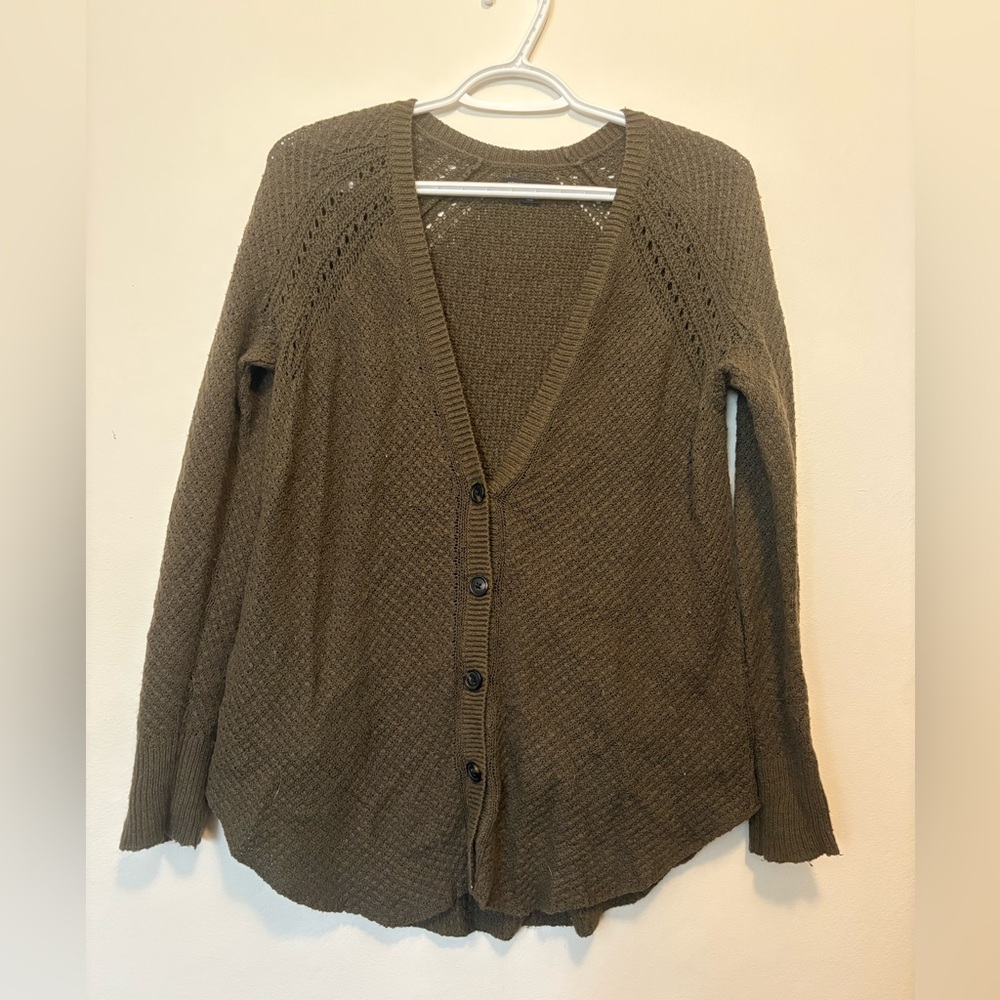 American Eagle forest green cardigan